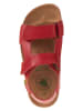 El Naturalista Skórzane sandały w kolorze czerwonym