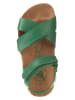 El Naturalista Skórzane sandały w kolorze zielonym