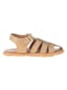 El Naturalista Leren sandalen beige