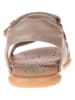 El Naturalista Skórzane sandały w kolorze beżowym