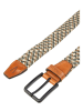 Camel Active Gürtel in Beige/ Dunkelgrün/ Camel