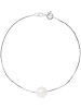 Pearline Weißgold-Armkette mit Perle