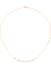 Pearline Gold-Halskette mit Perlen - (L)42 cm