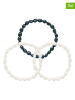 Pearline 3er-Set: Armbänder mit Edelsteinen