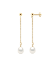 Pearl Addict Gold-Ohrstecker mit Perlen