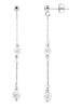 Pearline Zilveren oorhangers met parels