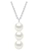 Pearline Zilveren ketting met parels - (L)42 cm
