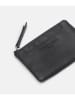 Liebeskind Berlin Leder-Münzbörse in Schwarz - (B)12,8 x (H)7,8 x (T)1 cm