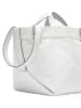 Liebeskind Berlin Skórzany shopper bag w kolorze białym - 47 x 34 x 18 cm