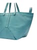 Liebeskind Berlin Skórzany shopper bag w kolorze niebieskim - 47 x 34 x 18 cm