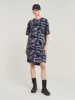 G-Star Kleid in Dunkelblau/ Grau