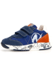 Naturino Leren sneakers "Jesko" blauw/oranje/wit