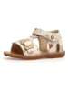 Naturino Skórzane sandały "Quarzo" w kolorze kremowym