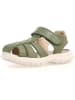 Naturino Skórzane półsandały "Bintan" w kolorze zielonym