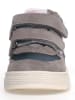 Naturino Leren sneakers "Hess" grijs/donkerblauw/lichtroze