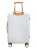 Puccini Walizka "Saint Tropez" w kolorze białym - 43,5 x 67 x 24,5 cm