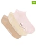 Puccini Skarpety (3 pary) w kolorze jasnoróżowo-jasnobrązowym