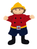 Sterntaler® Handpuppe "Feuerwehrmann" - ab Geburt