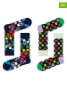 Happy Socks 2-delige geschenkset "Disney" zwart/meerkleurig