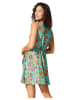 Aller Simplement Jurk turquoise/oranje
