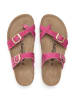billowy Leren teenslippers roze