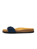 billowy Leren slippers donkerblauw