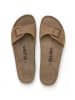 billowy Leren slippers beige