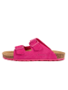 billowy Leren slippers fuchsia