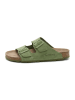 billowy Leren slippers groen