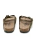 billowy Leren slippers kaki