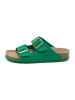 billowy Leren slippers groen