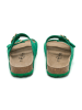 billowy Leren slippers groen