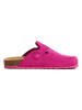 billowy Leder-Clogs in Pink