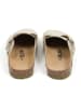 billowy Leren clogs beige