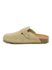 billowy Leren clogs beige