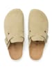 billowy Leren clogs beige