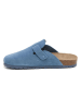 billowy Leren clogs blauw