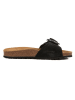 billowy Leren slippers zwart