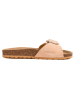 billowy Leren slippers lichtroze