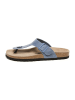 billowy Leren teenslippers blauw