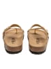 billowy Leren teenslippers bruin/beige