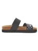 billowy Leren slippers zwart