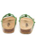 billowy Leren slippers groen