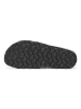 billowy Leren slippers zwart/goudkleurig