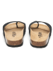 billowy Leren teenslippers zwart