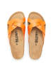 billowy Leren slippers oranje