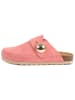 billowy Leder-Clogs in Rosa