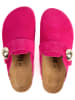 billowy Leren clogs roze