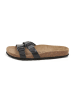 billowy Leren slippers zwart