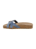 billowy Leren slippers blauw